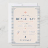 Invitation de fête d'anniversaire minimaliste sur (Devant)