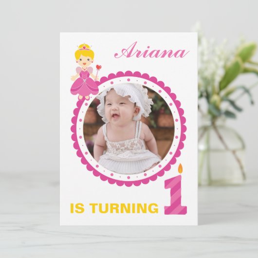 Invitation de fête d'anniversaire Modèle (Debout devant)