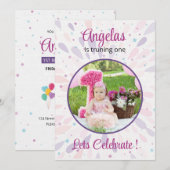 Invitation de fête d'anniversaire Modèle (Devant / Derrière)