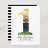 Invitation de fête d'anniversaire moderne (Devant / Derrière)