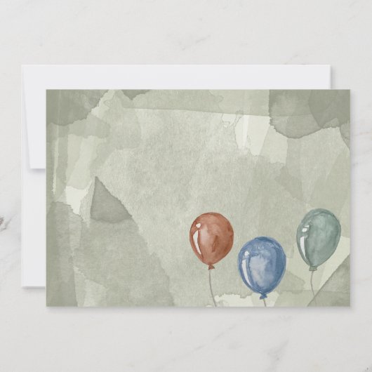 Invitation de fête d'anniversaire Monsters (Dos)