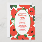 Invitation de fête d'anniversaire n'importe quel â (Devant)