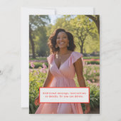 Invitation de fête d'anniversaire n'importe quel â (Dos)