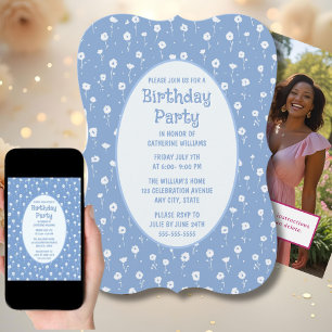 Invitation de fête d'anniversaire n'importe quel â