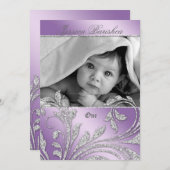 Invitation de fête d'anniversaire Parties scintill (Devant / Derrière)