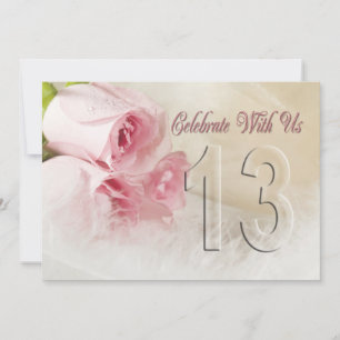 Invitation de fête d'anniversaire pendant 13