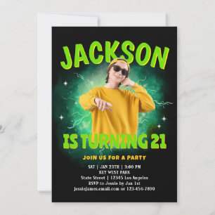 Invitation de fête d'anniversaire personnalisée av