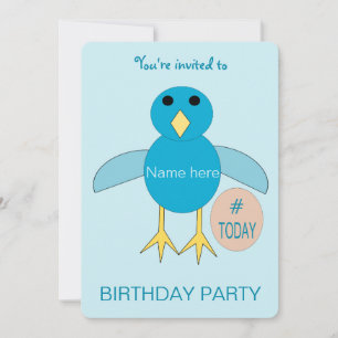 Invitation de fête d'anniversaire personnalisée Bl