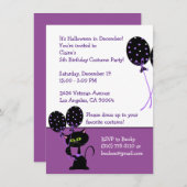 Invitation de fête d'anniversaire personnalisée Ha (Devant / Derrière)