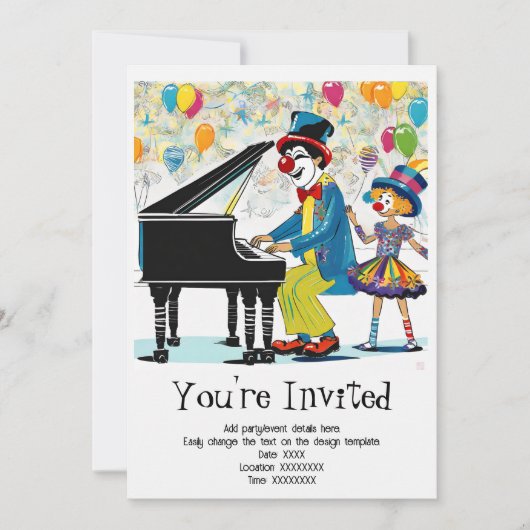 Invitation de fête d'anniversaire personnalisée po (Devant)