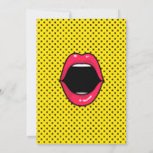 Invitation de fête d'anniversaire Pop Art Comic (Dos)