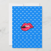 Invitation de fête d'anniversaire Pop Art Comic (Dos)