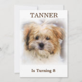 Invitation de fête d'anniversaire pour animaux (Devant)