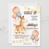 Invitation de fête d'anniversaire pour bébé petit  (Devant)