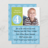 Invitation de fête d'anniversaire pour enfants (Devant / Derrière)