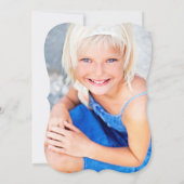 Invitation de fête d'anniversaire pour fille avec  (Dos)