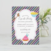 Invitation de fête d'anniversaire pour la cuisson  (Debout devant)