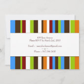 Invitation de fête d'anniversaire pour les enfants (Dos)