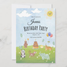 Invitation de fête d'anniversaire pour les enfants