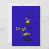 Invitation de fête d'anniversaire pour les garçons (Dos)