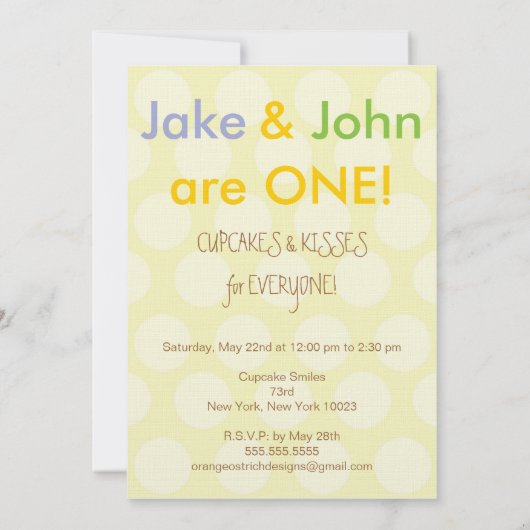 Invitation de fête d'anniversaire pour les garçons (Dos)