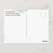 Invitation de fête d'anniversaire pour petite fill (Dos)