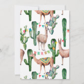 Invitation de fête d'anniversaire pour toute la Ll (Dos)