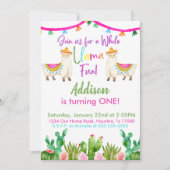 Invitation de fête d'anniversaire pour toute la Ll (Devant)