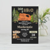 Invitation de fête d'anniversaire randonnée (Debout devant)