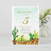 Invitation de fête d'anniversaire réussie (Debout devant)