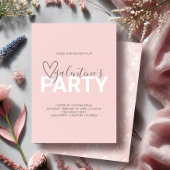 Invitation de fête d'anniversaire rose vif