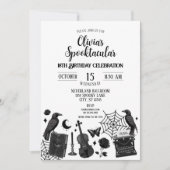Invitation de fête d'anniversaire Spooktacular (Devant)
