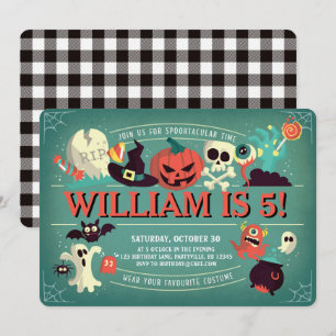 Invitation de fête d'anniversaire Spooktacular