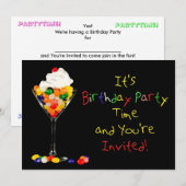 Invitation de fête d'anniversaire, Sundae Jelly Be (Devant / Derrière)