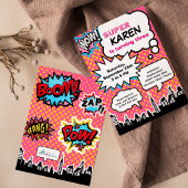 Invitation de fête d'anniversaire Superhero