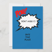 Invitation de fête d'anniversaire Superhero (Dos)