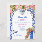 Invitation de fête d'anniversaire sur le thème Mam (Devant)