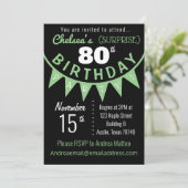 Invitation de fête d'anniversaire surprise (Debout devant)