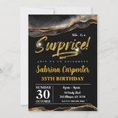 Invitation de fête d'anniversaire surprise (Devant)
