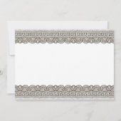 Invitation de fête d'anniversaire Toga avec élémen (Dos)