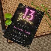 Invitation de fête d'anniversaire treize modifiabl