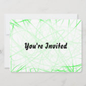 Invitation de fête d'anniversaire verte (Dos)