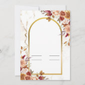 Invitation de fête d'anniversaire vintage (Dos)