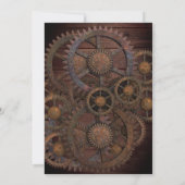 Invitation de fête d'anniversaire Vintage Rustique (Dos)