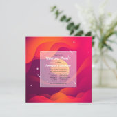 Invitation de fête d'anniversaire virtuelle (Debout devant)