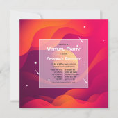 Invitation de fête d'anniversaire virtuelle (Devant)