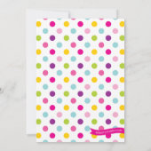 Invitation de fête d'art de peinture dans le style (Dos)