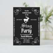 Invitation de fête de Bachelor (Debout devant)