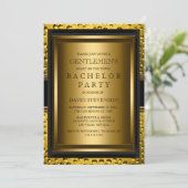 Invitation de fête de Bachelor pour les gentlemen (Debout devant)