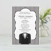 Invitation de fête de Bachelor pour Smoking de Mar (Debout devant)